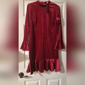 Red Velvet Dress